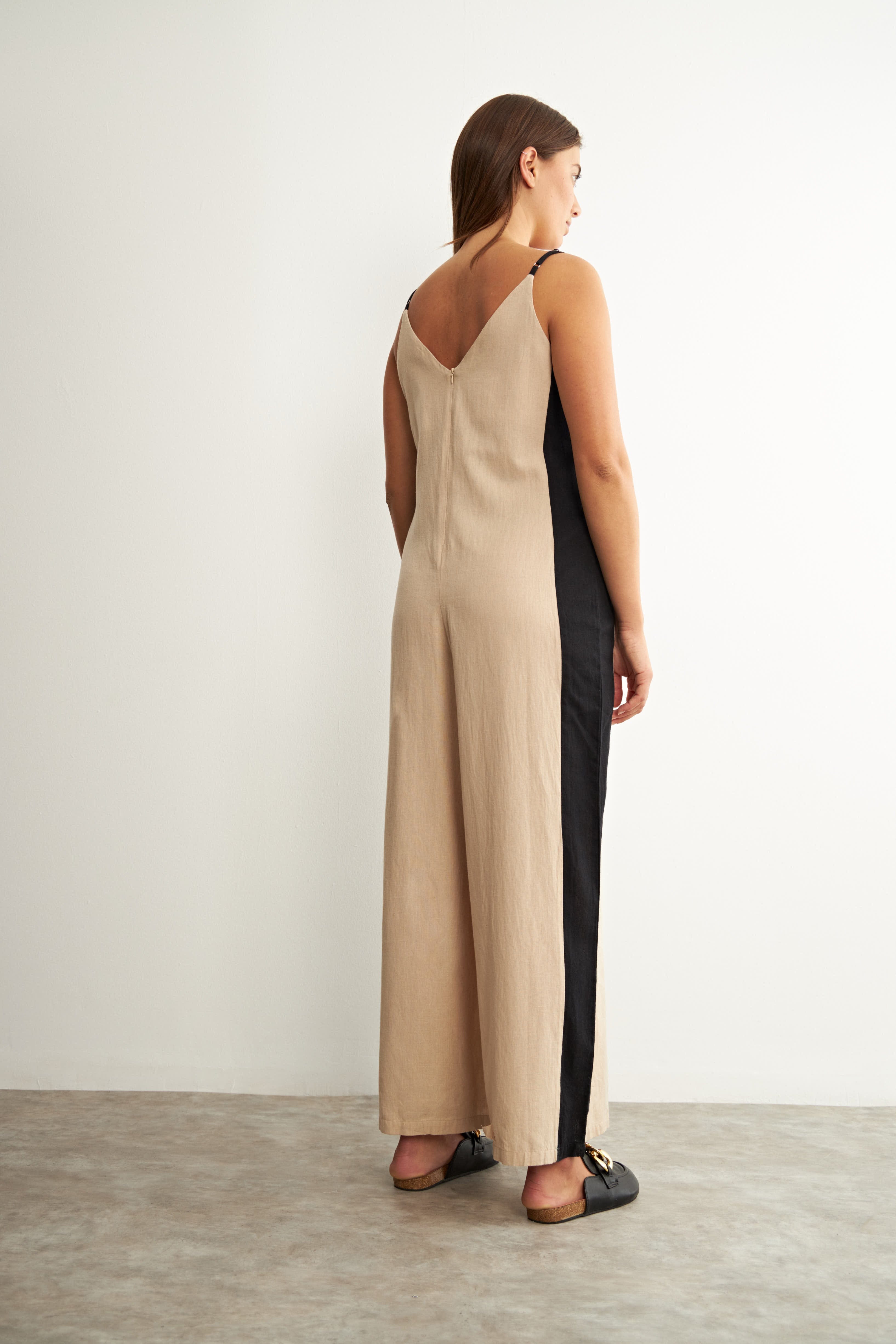 Beige Jumpsuit
